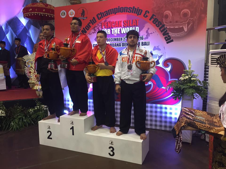 Meqami Bayramov bronze medal at Pencak Silat World Championships, Bali Indonesia 2016