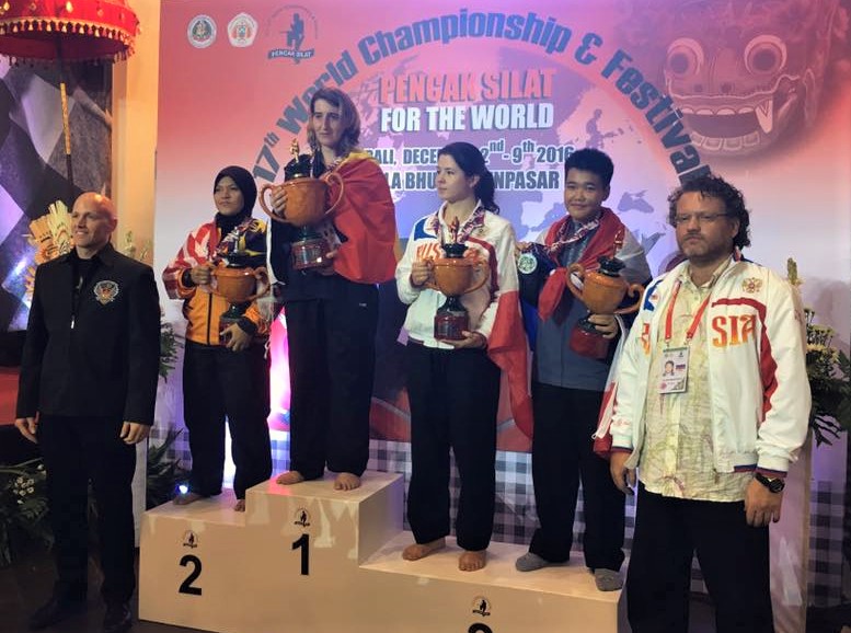  Wendy Pieters wins gold at Pencak Silat World Championships, Bali Indonesia 2016